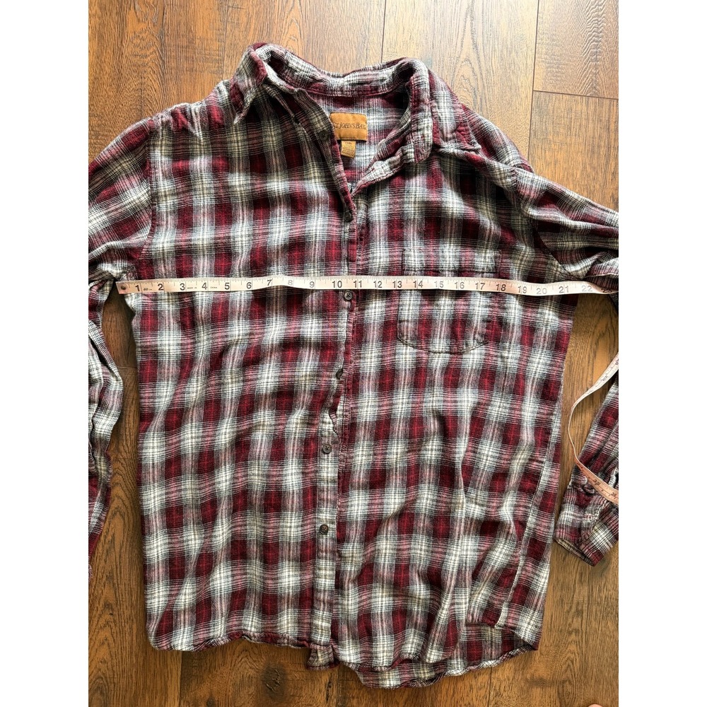 Vintage 90s St. John's Bay Plaid Flannel Shirt Large Tall LT Grunge - Picture 3 of 5